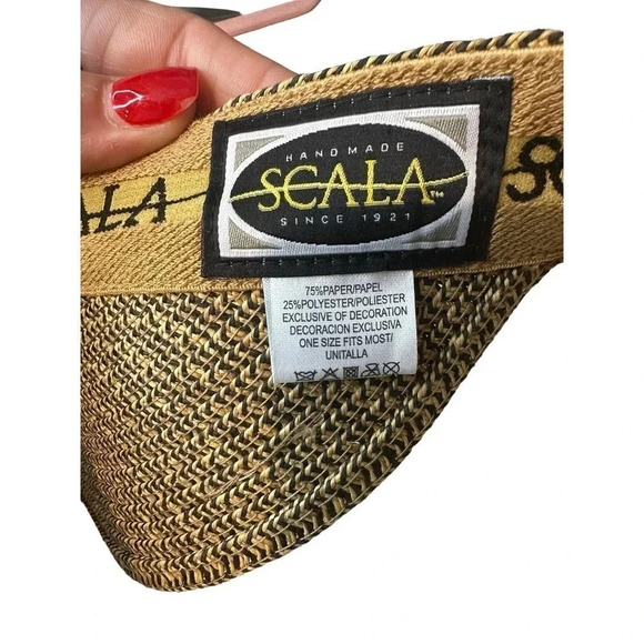 Scala Women's Kara Sewn Braid Visor - Picture 4 of 6
